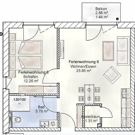Sporthotel Neuruppin - Apartmenthaus Mit Ferienwohnungen Exterior photo