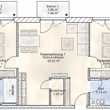Sporthotel Neuruppin - Apartmenthaus Mit Ferienwohnungen Exterior photo
